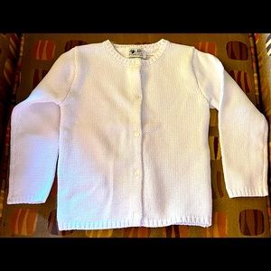 NWT Finger Prints New York heavy cardigan 4T white